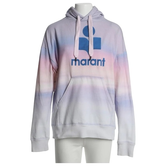 Isabel Marant Étoile Mansel Gradient Hoodie Size 8 Streetwear Designer Casual - Picture 2 of 16